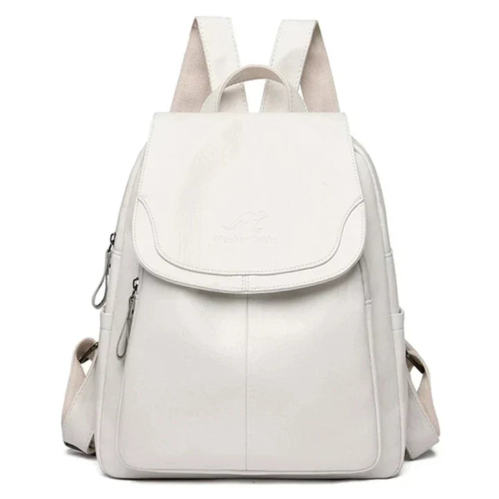 Mochila de cuero duradera para mujeres con estilo atemporal