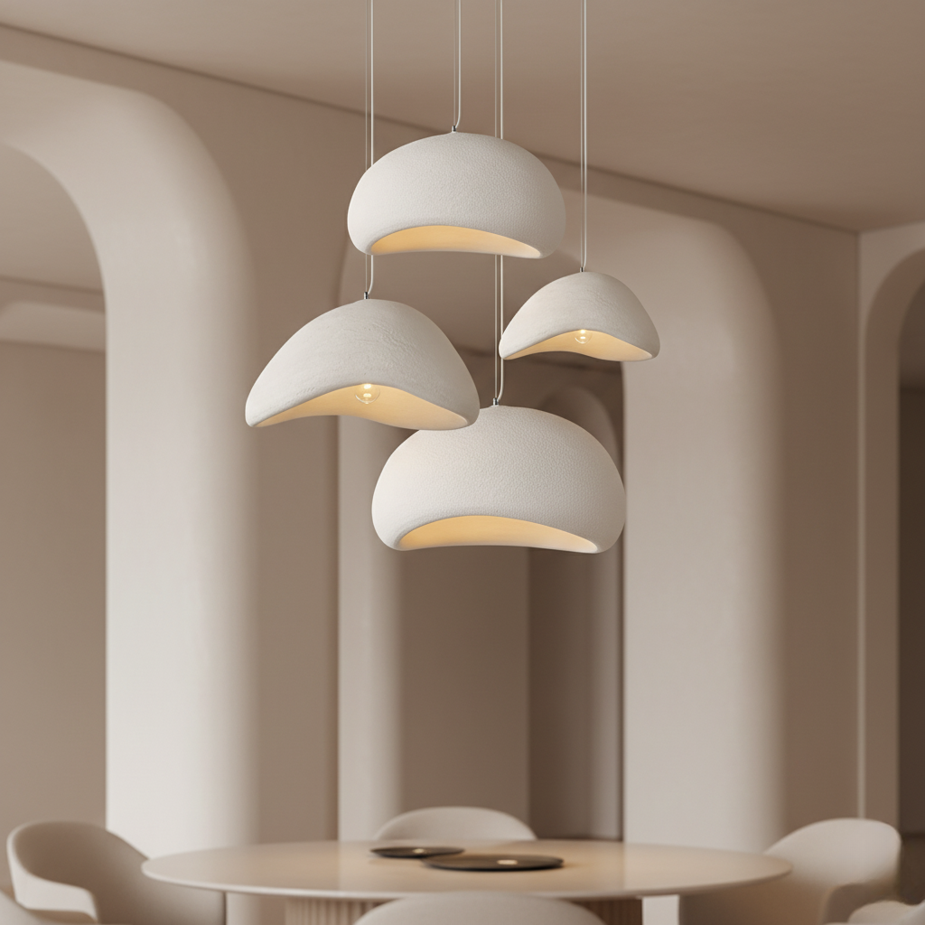 Galet Air - Lámpara Colgante Escultural Orgánica para Iluminación Ambiental