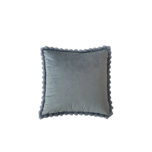 Funda de Cojín con Borlas de Terciopelo
