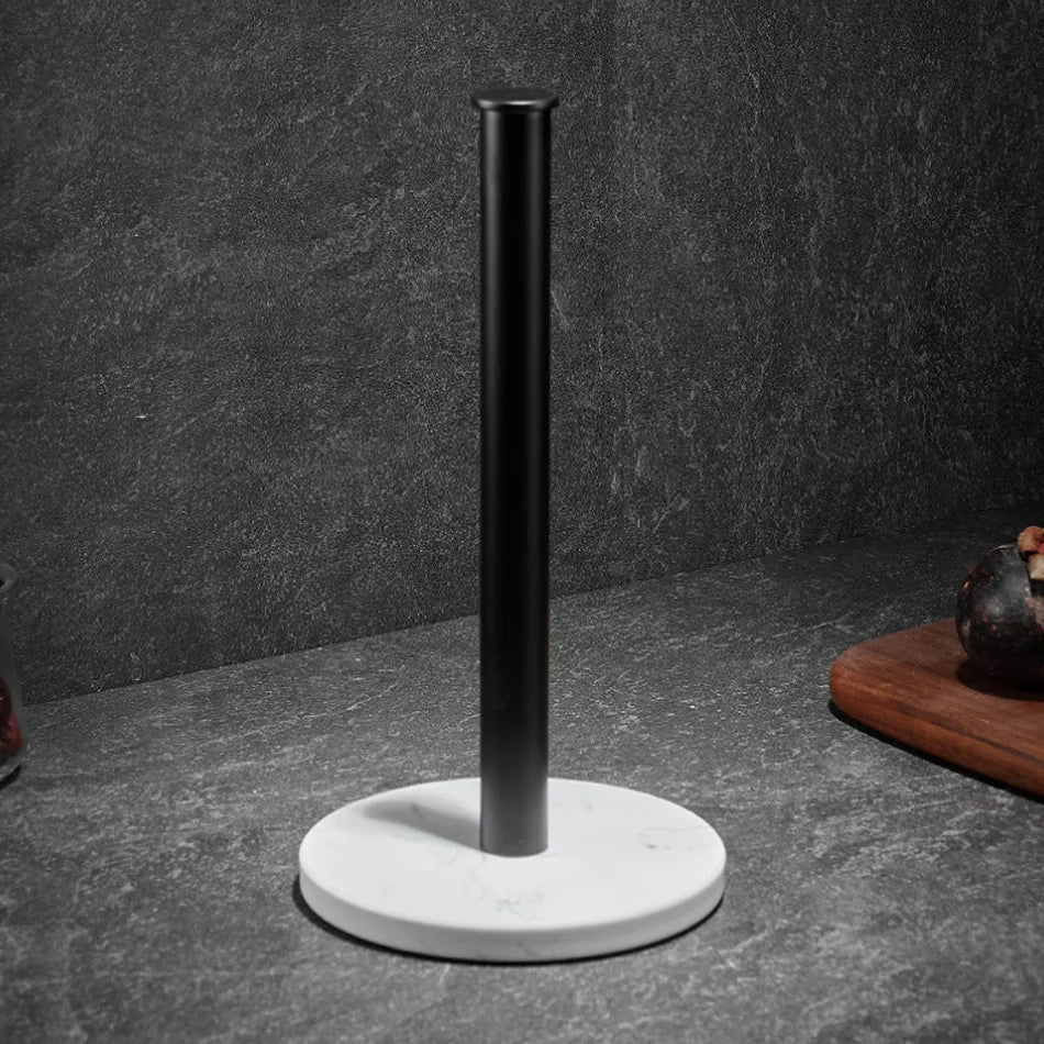 Kalsten | Soporte para toallas de papel de mármol – detalles dorados para un estilo excepcional