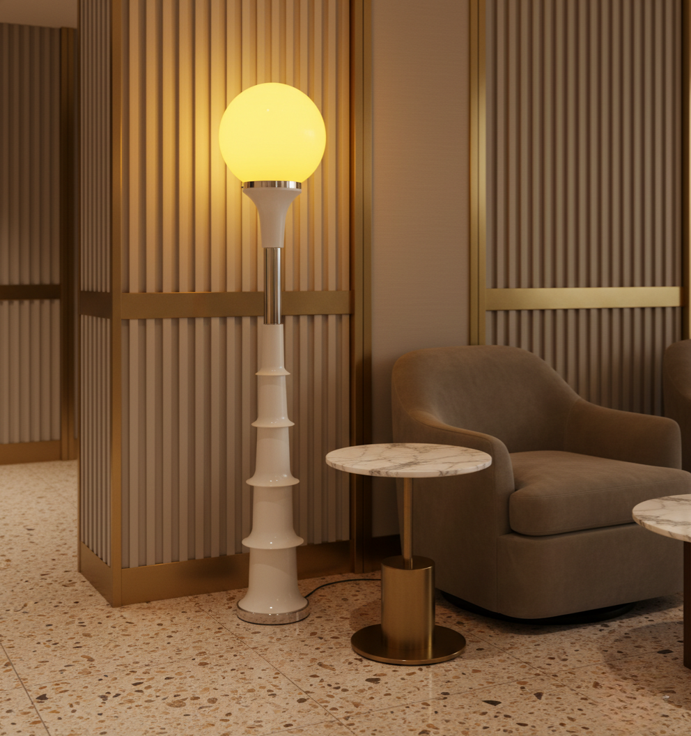 Lámpara de Pie Grande Vibrante - Iluminación Colorida para Interiores Modernos