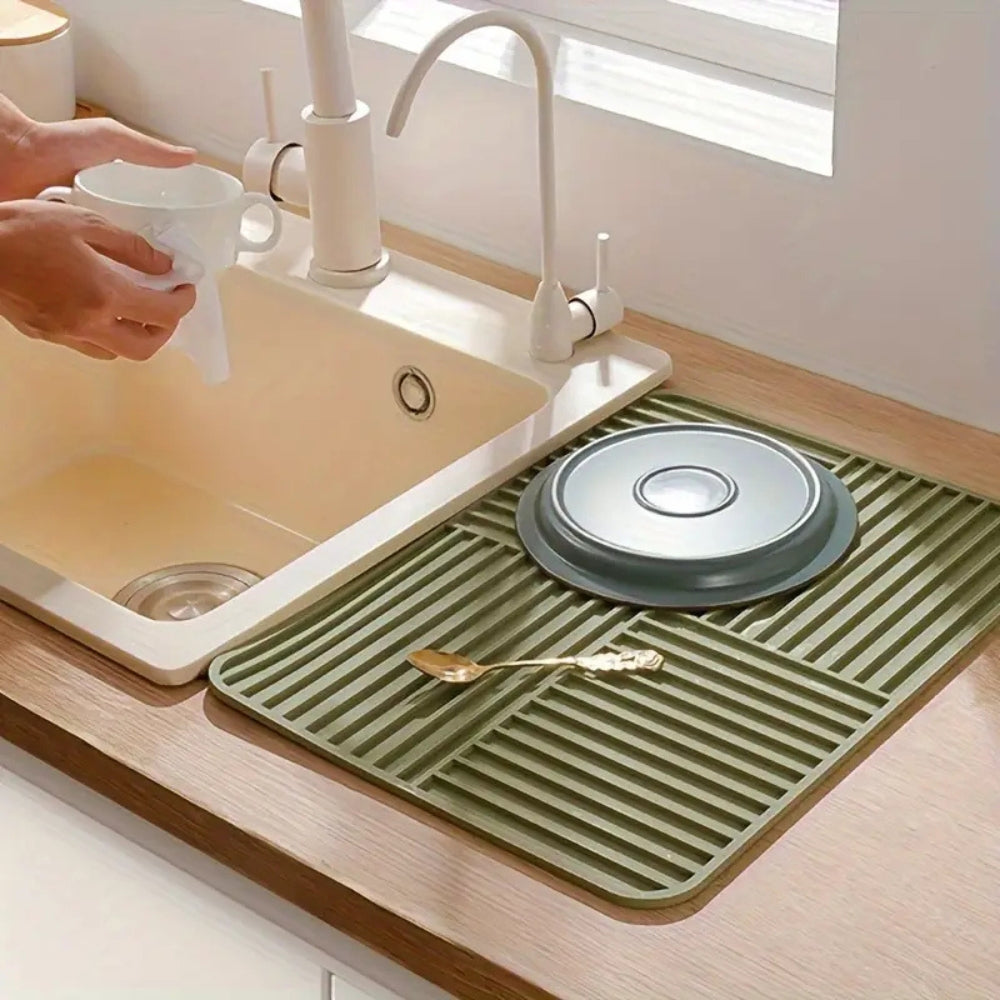 Tapete de Secado Plegable Multiusos con Superficie Estriada