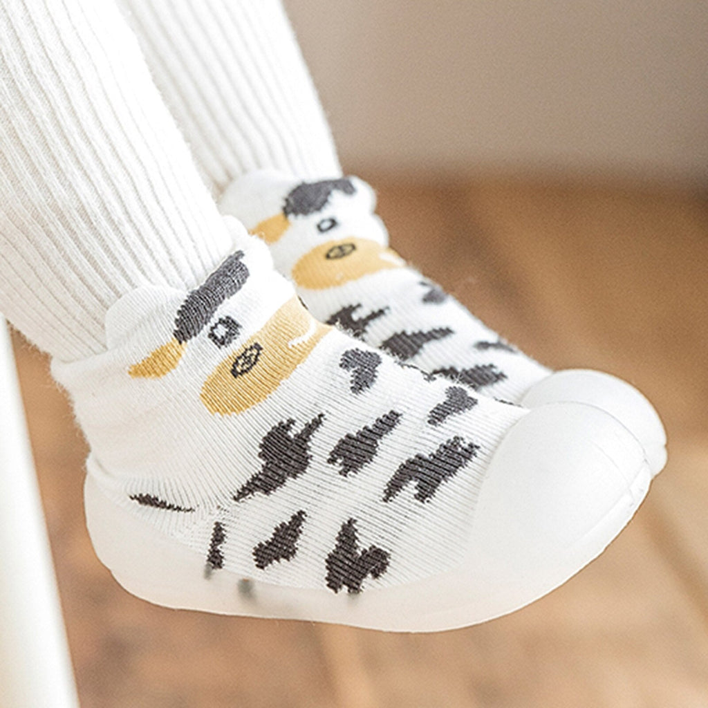 Zapatos de calcetines tejidos cálidos para bebés