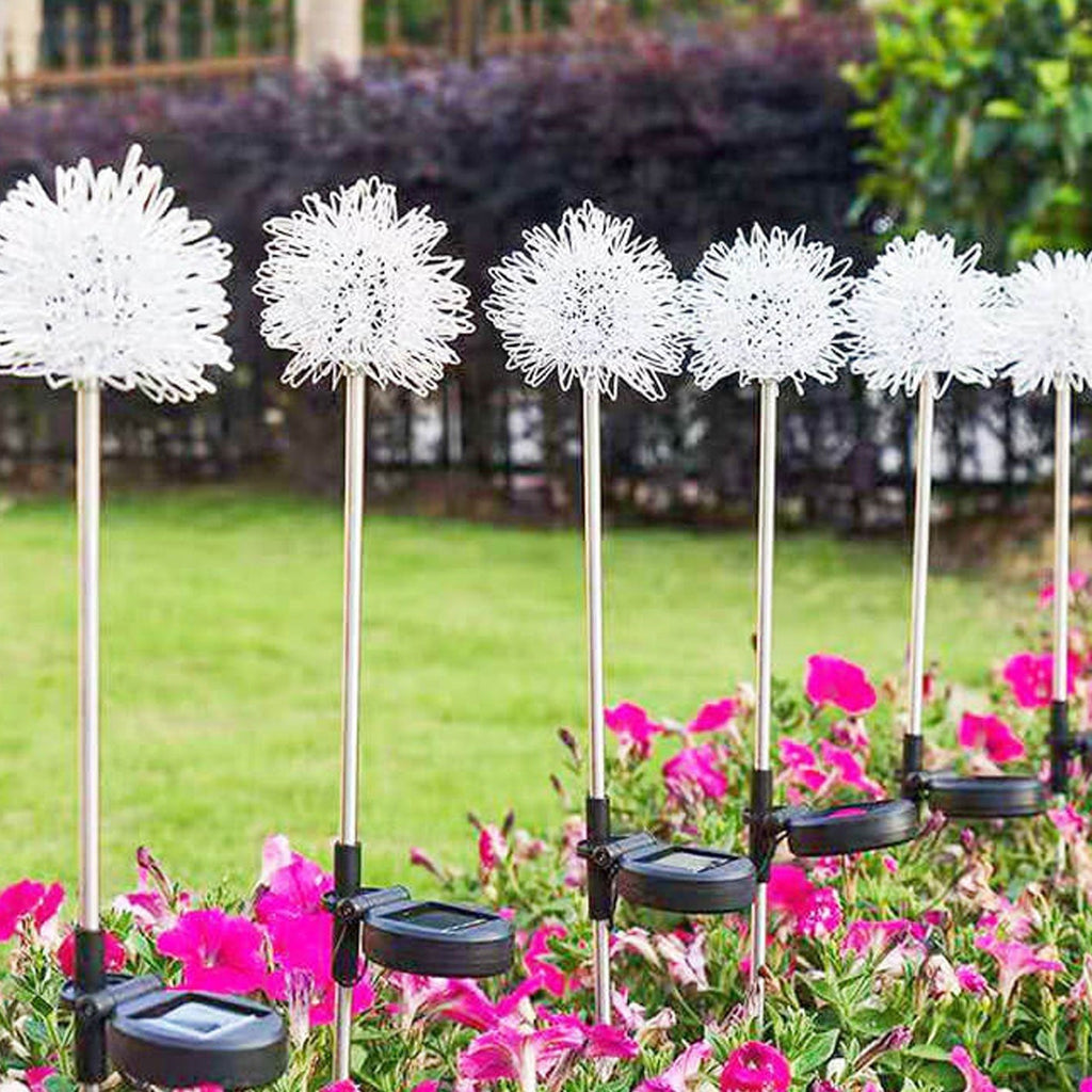 Luz de Globo LED Solar de Alambre de Aluminio Diente de León Impermeable para Jardín | Brehn