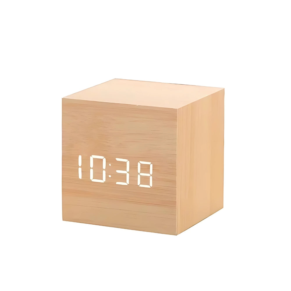 Reloj Despertador LED Cubo Moderno