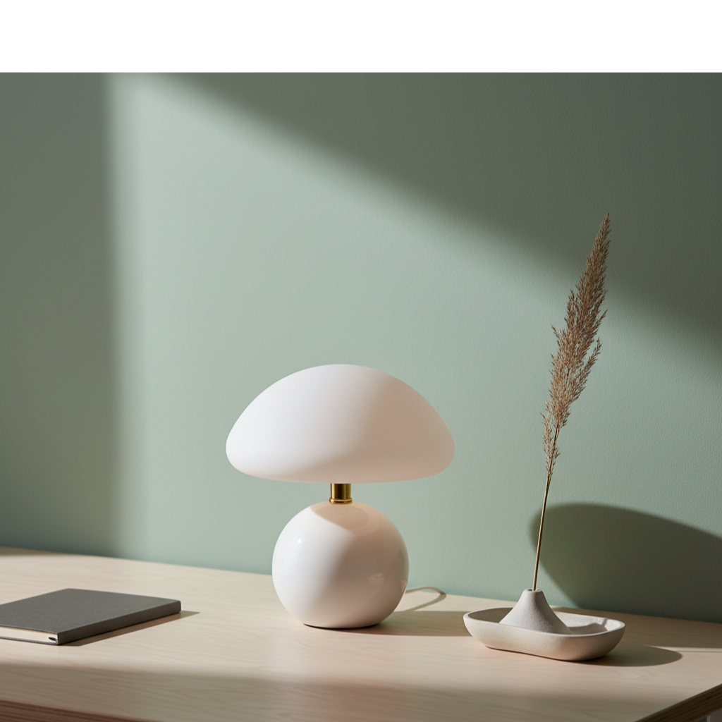 MushGlow | Lámpara de Mesa de Hongo Brillante y Juguetona para Dormitorio o Sala de Estar