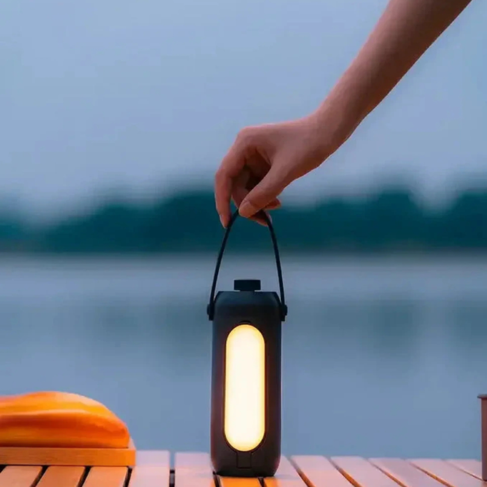 Lámpara Portátil Recargable para Exteriores - Iluminación Cálida de Múltiples Modos
