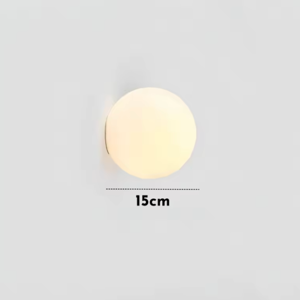 Luz de Pared Solsticio - Aplique de Vidrio Esmerilado Moderno para Interiores Minimalistas