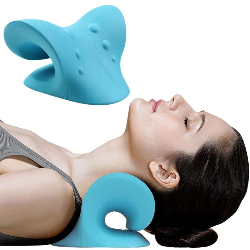 Dispositivo de tracción cervical para el cuello, almohada quiropráctica para el alivio del dolor
