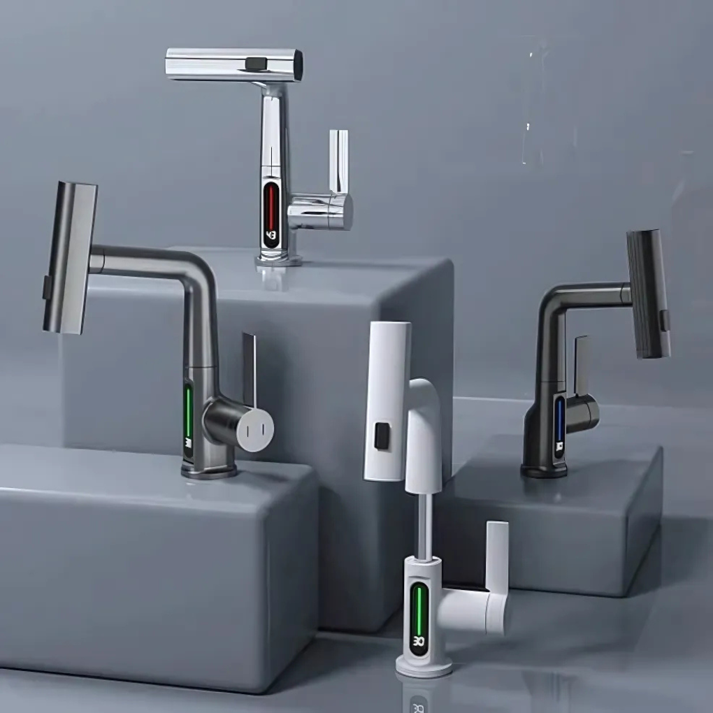 Grifo LED flexible para cocina y baño