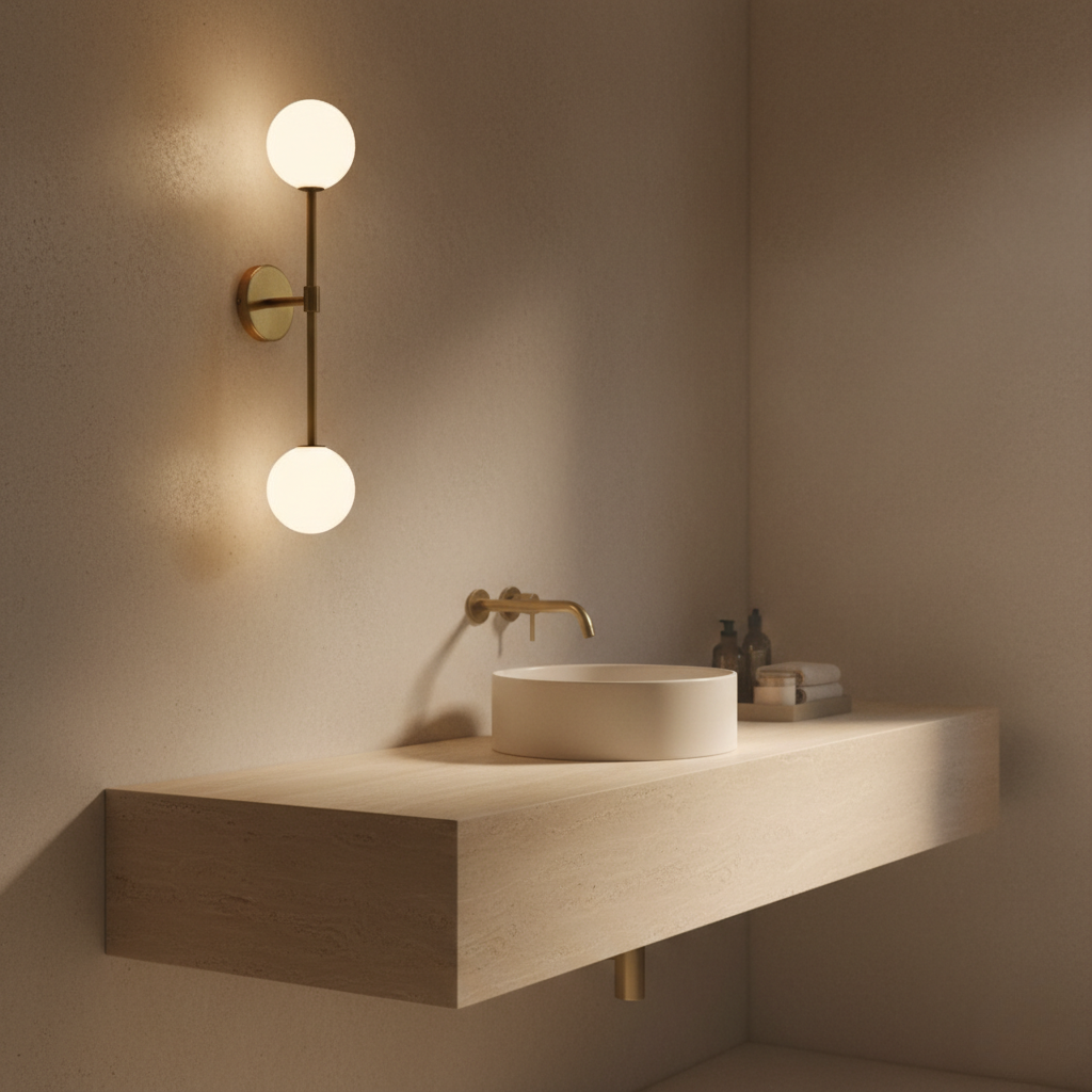 Aplique de Pared de Vidrio Esmerilado Minimalista - Iluminación Suave Moderna en Negro o Dorado