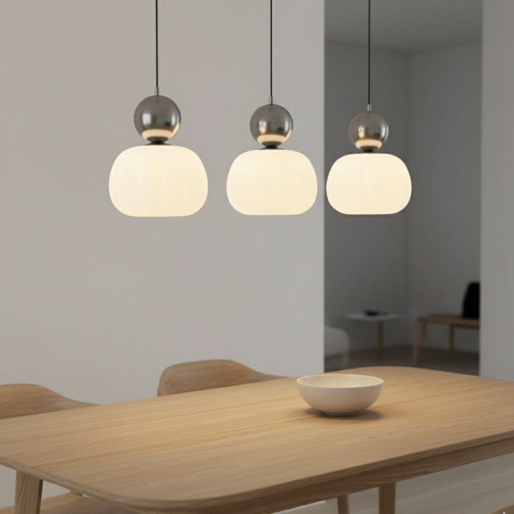 Colección Opaline | Iluminación Colgante de Cocina con Diseño Juguetón para Interiores Modernos