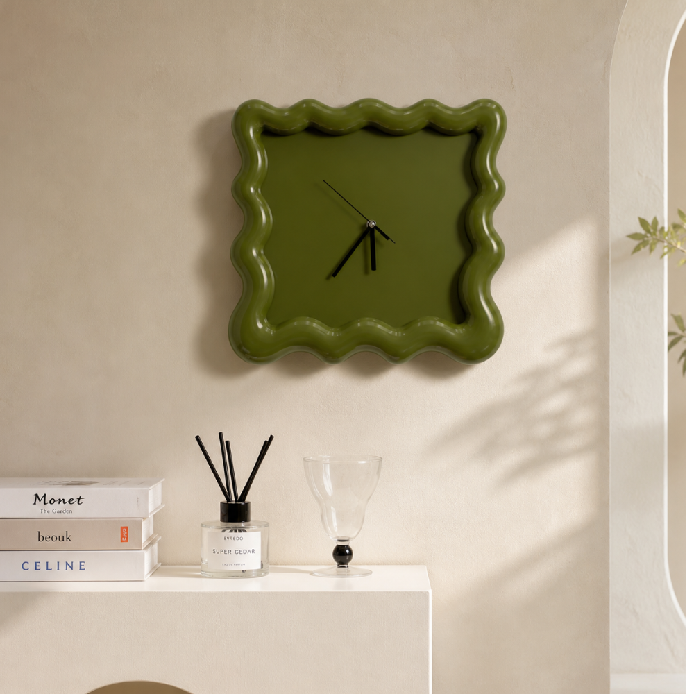 Reloj de Pared Minimalista Elegante con Movimiento Silencioso | Decoración de Reloj de Pared Chic para un Estilo de Hogar Atemporal