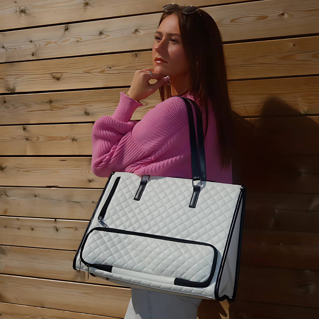 Bolso de mano para mujer 3-en-1 con compartimento para ordenador portátil