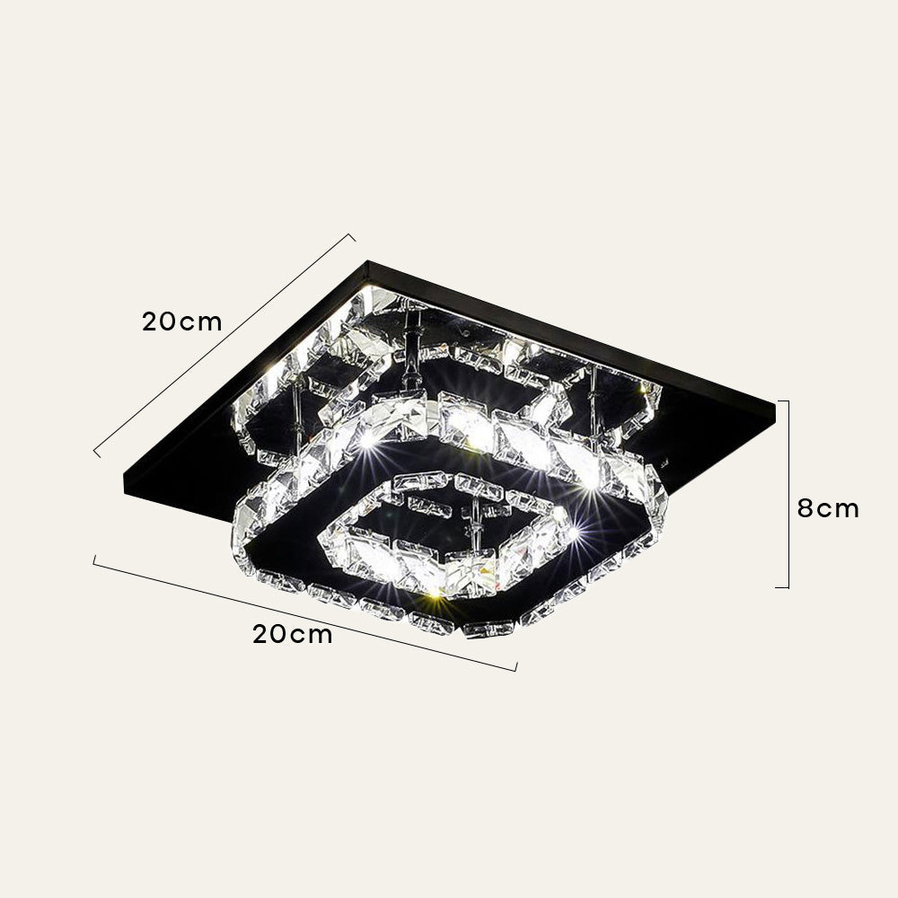 Lámpara de Techo Cristal LED Moderna
