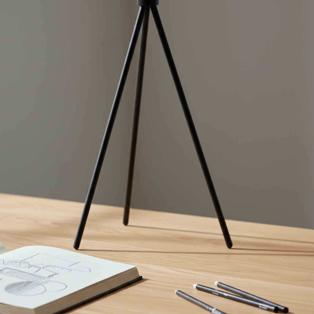 Linea Orbital | Lámpara de Mesa y Suelo LED Regulable con Diseño de Luna