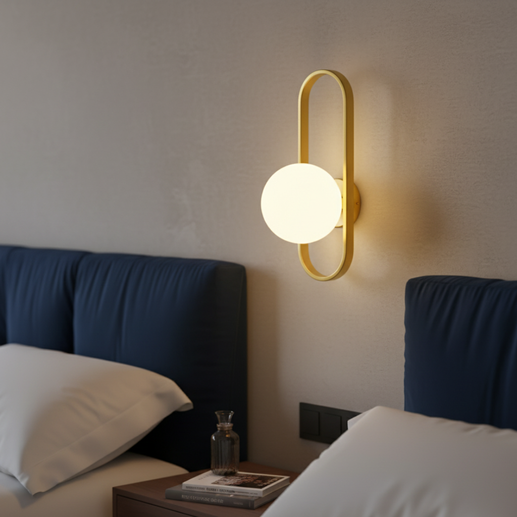 Aplique de Pared de Vidrio Elegante - Luz de Pared Moderna para una Atmosfera Acogedora en Interiores