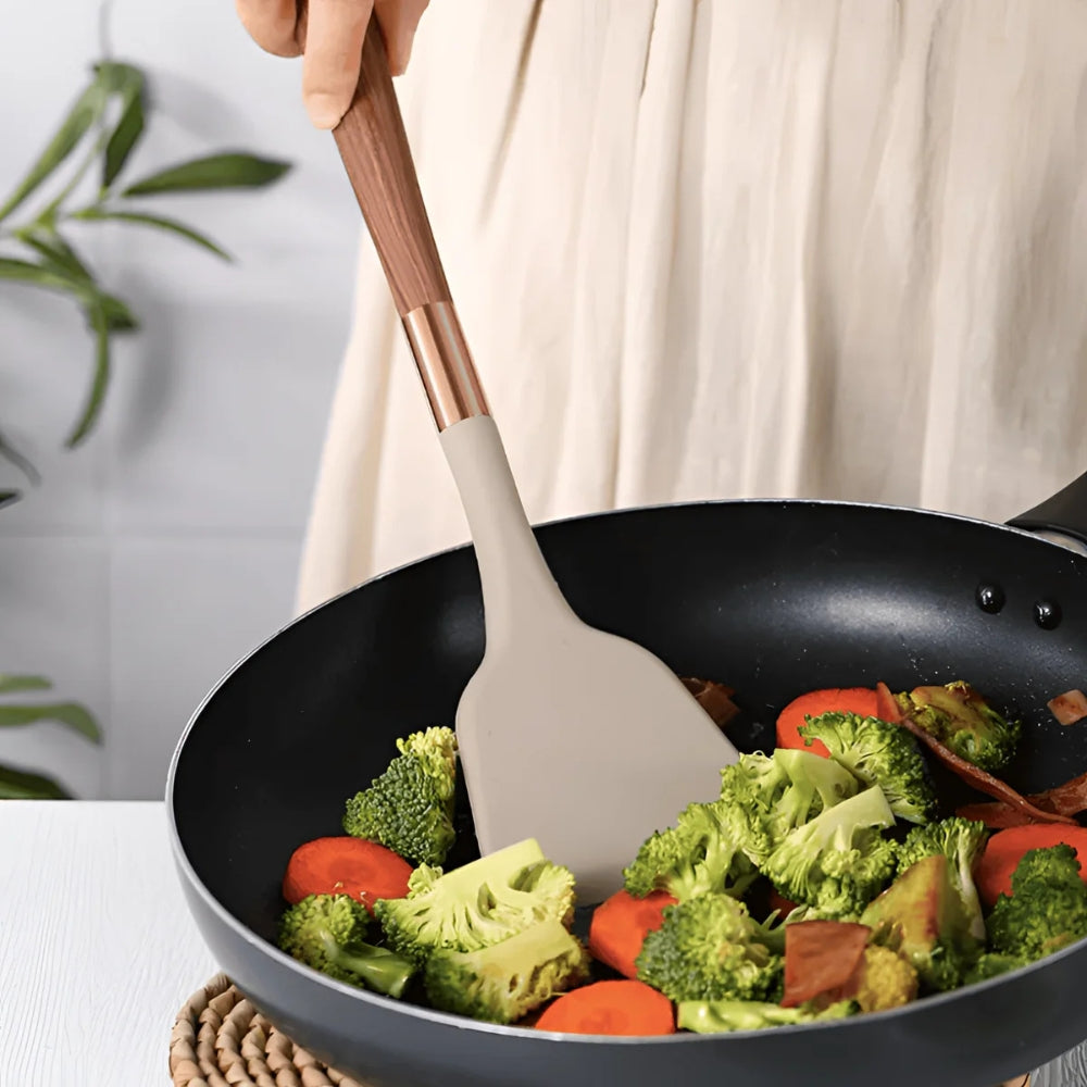 Utensilios de Cocina de Silicona Luxe | Set de 10 Piezas