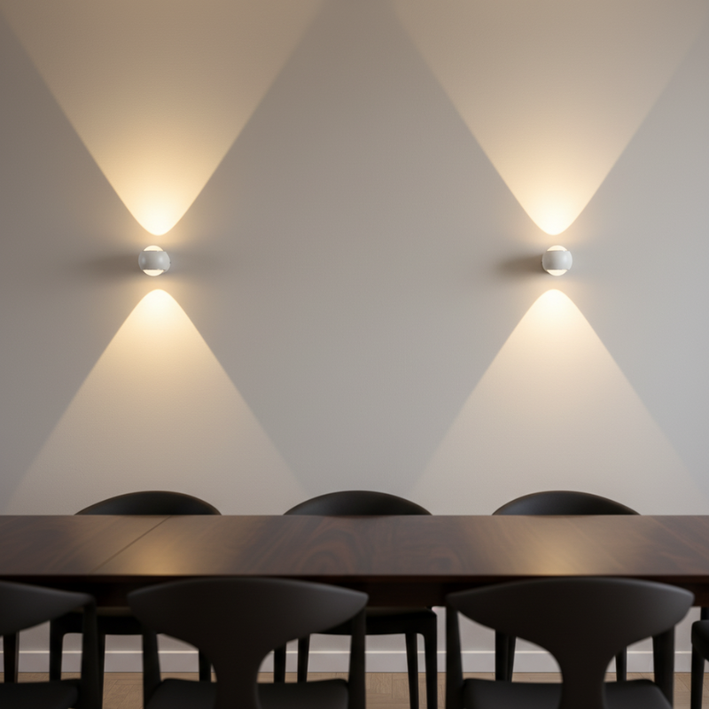 Luz de pared LED en forma de esfera, rotatable 180° | Diseño minimalista moderno