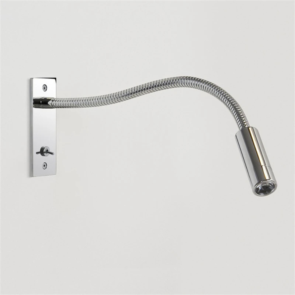 Aplique de Pared Minimalista - Focos de Lectura Ajustables en Metal Dorado/Plateado