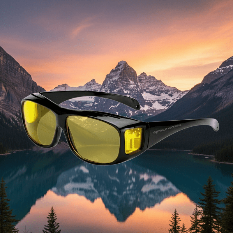 CLARIVUE – Gafas nocturnas con lentes HD y protección contra deslumbramiento para una conducción segura de noche