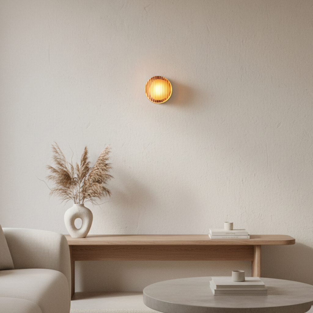 Rondel - Aplique de Pared Moderno con Brillo LED Suavemente Texturizado