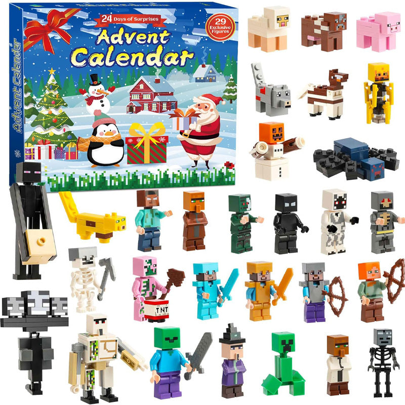 Calendario de Adviento de Navidad 2024 Incluyendo 29 Personajes