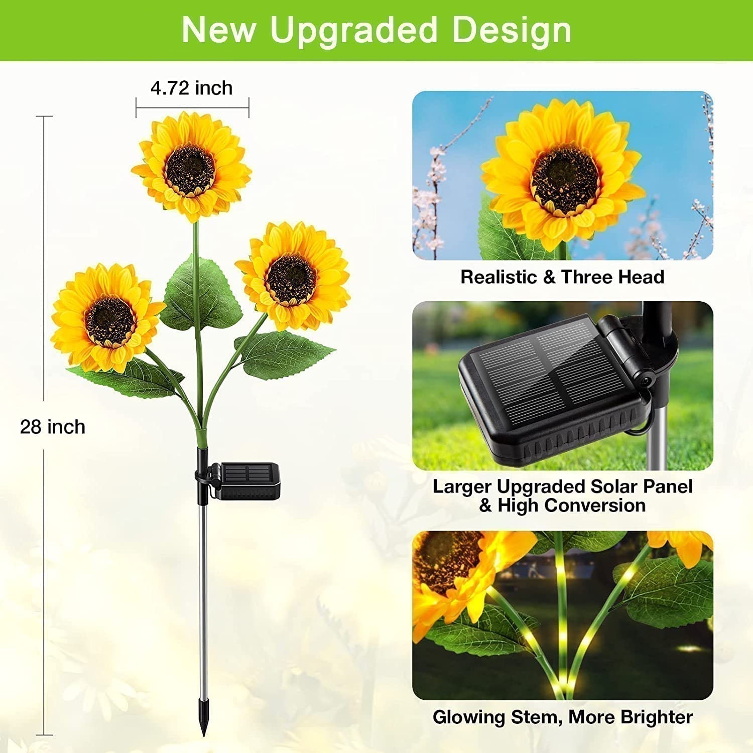 SunGlow — Lámparas de girasol solar | 50% DESCUENTO