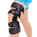 Rodillera médica de descarga OA | Ortesis de artrosis unicompartimental | Corrección de varo/valgo y control de ROM | Descarga medial y lateral | Ángulo de movimiento ajustable