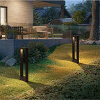 Moderna lámpara de jardín LED resistente a la intemperie para una iluminación elegante en caminos y terrazas