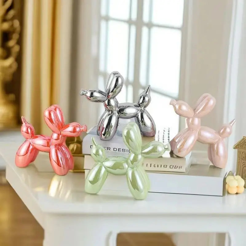 SculptureJoy - Decoración de perro de globo única para un toque elegante