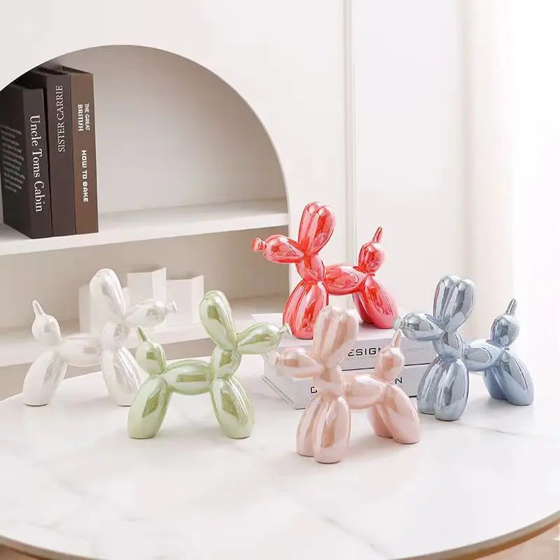 SculptureJoy - Decoración de perro de globo única para un toque elegante