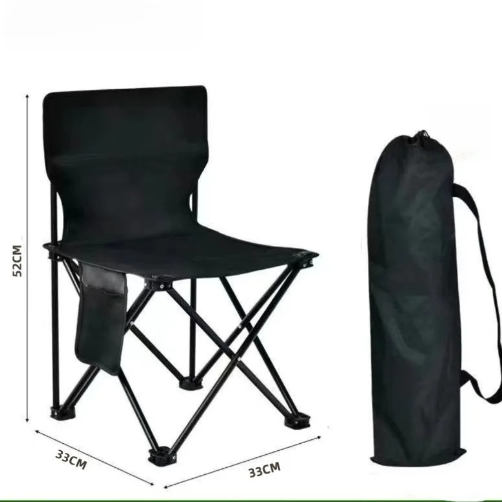 Silla Plegable Exterior Escandinava - Tela Oxford Duradera y Estructura de Acero para Uso Exterior