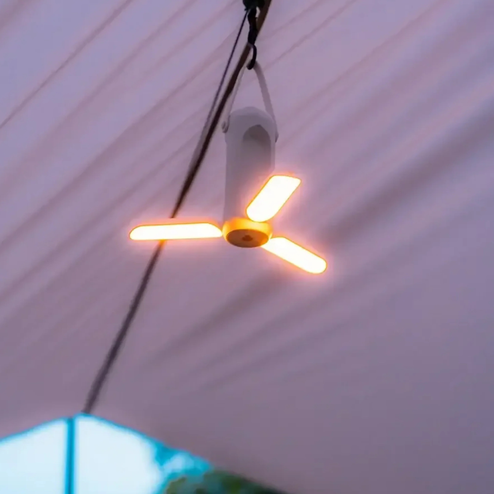 Lámpara Portátil Recargable para Exteriores - Iluminación Cálida de Múltiples Modos