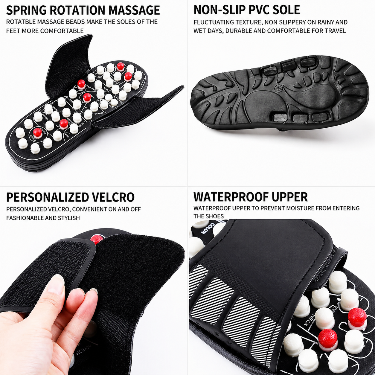Sandalias de masaje para pies – sensación relajante rápida