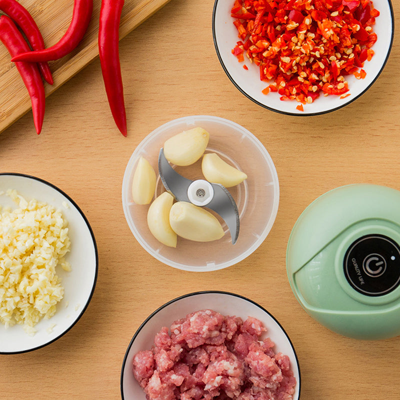 Picador de ajo recargable por USB