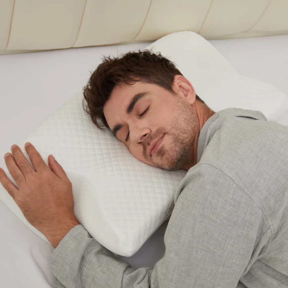 Cojín Anti-Snoring | Soporte Ergonómico para Cuello y Cabeza | Blanco