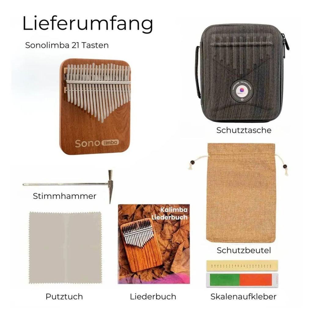 Kalimba de madera de coral africano