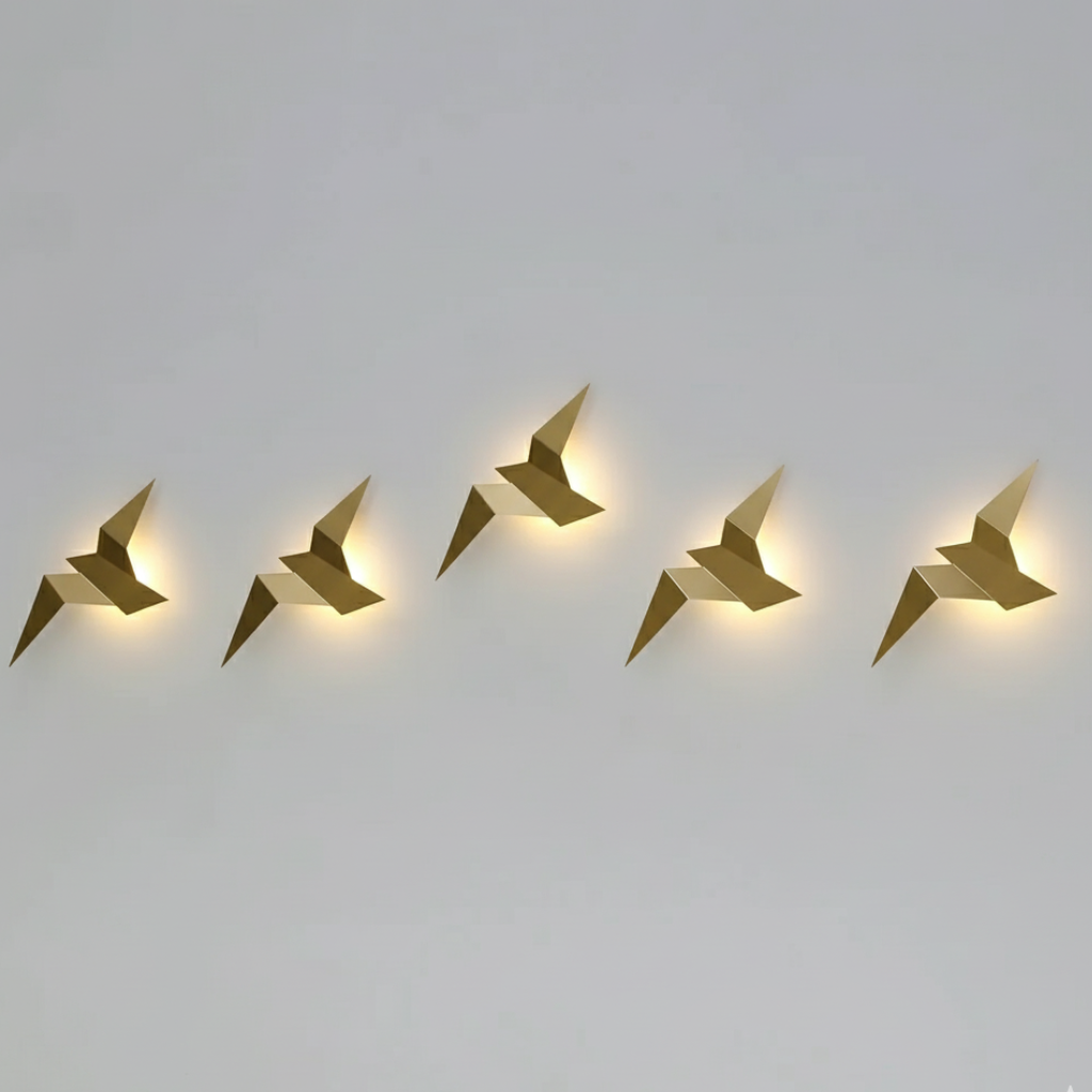 Akaru Origami Luz de Pared - Apliques LED Escultóricos con Diseño Japonés