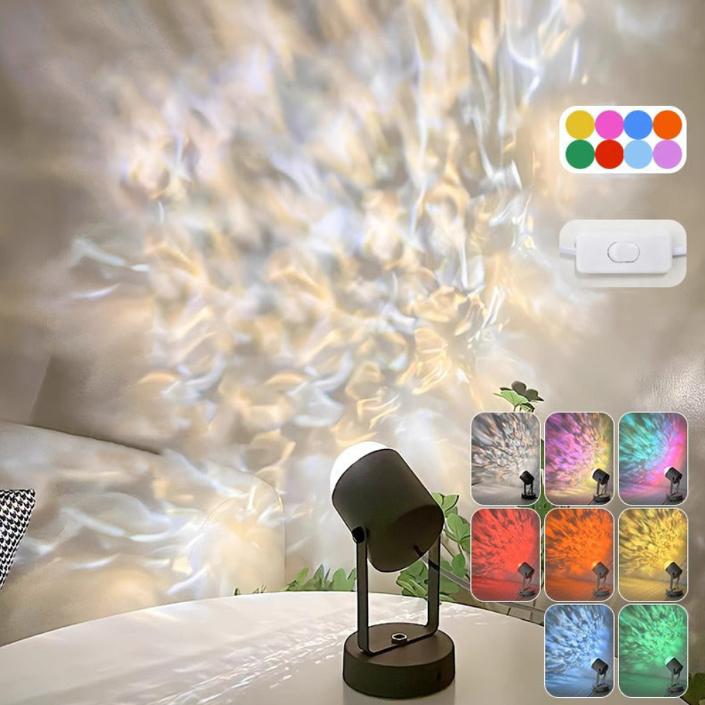 Cascade | Lámpara de Mesa RGB Dinámica Artística para Dormitorio y Sala de Estar