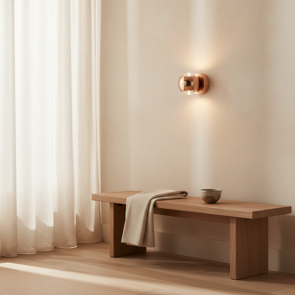 Luz de Pared Diabolo - Apliqué Escultural en Forma de Reloj de Arena con Iluminación de Doble Haz
