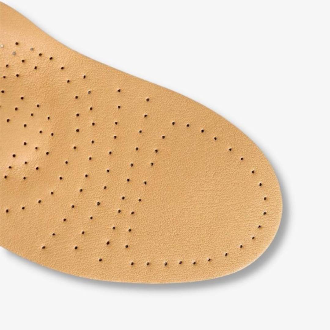Plantilla de Cuero Ortopédica LeatherGuard | Absorción de Impactos - Soporte para el Arco - Plantilla Cómoda - Alivio del Dolor en los Pies - Control de Humedad Kalsten