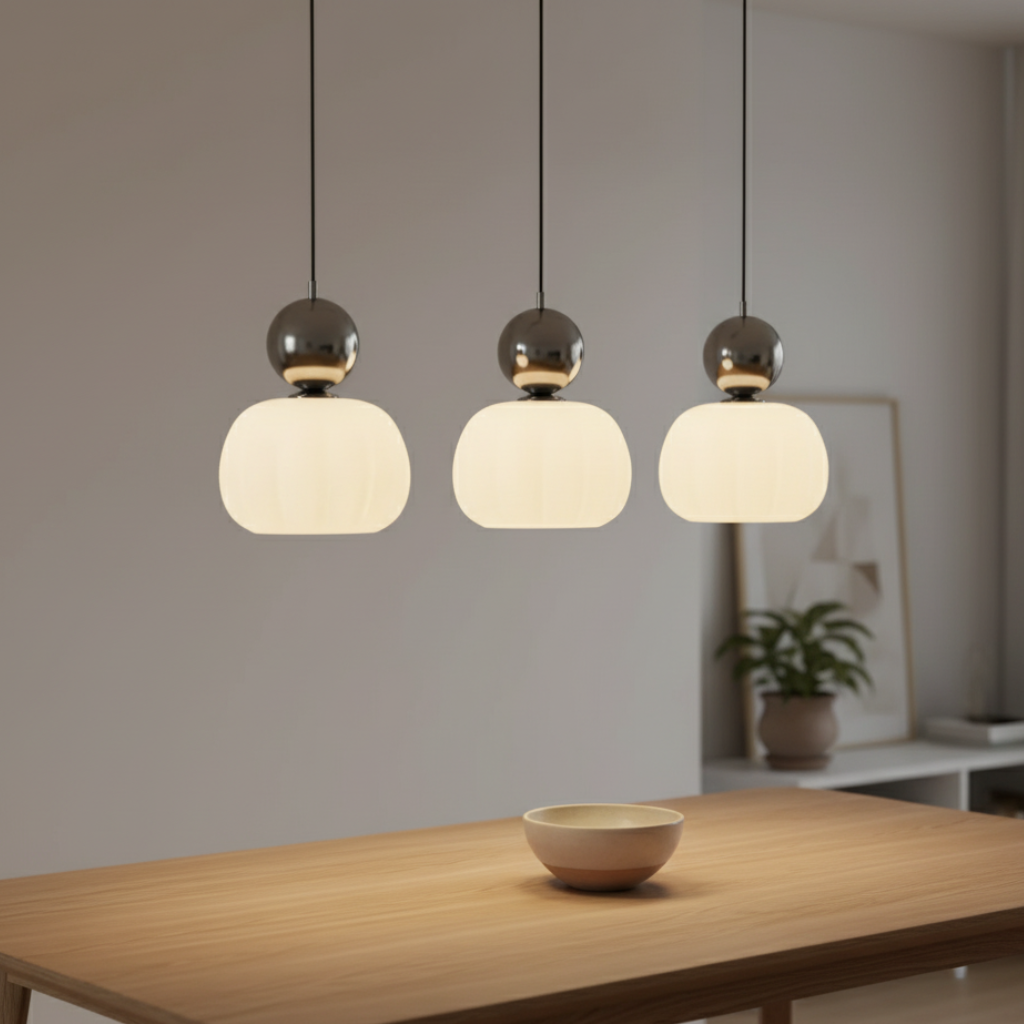 Colección Opaline | Iluminación Colgante de Cocina con Diseño Juguetón para Interiores Modernos