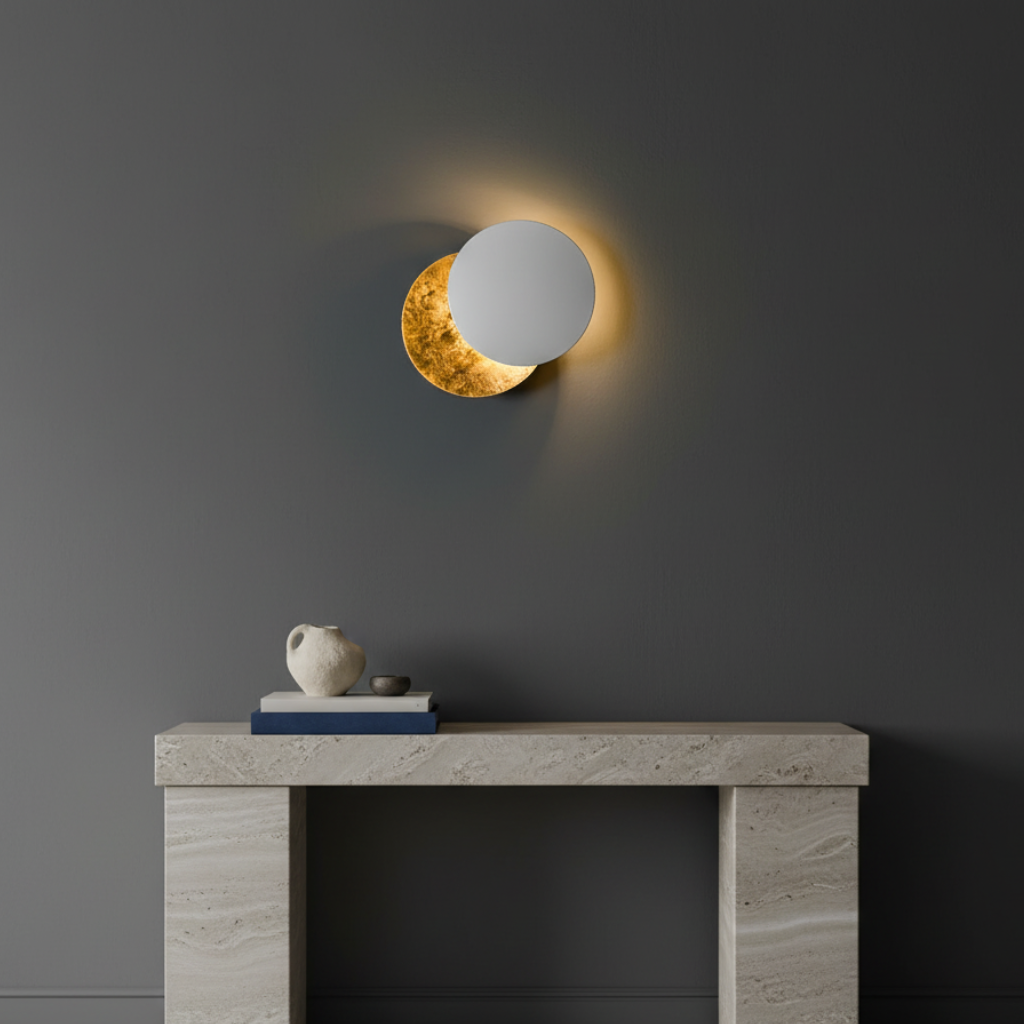 Aurelia Eclipse - Luz de Aplique LED Rotativa de 360° para Efectos Ambientales Elegantes