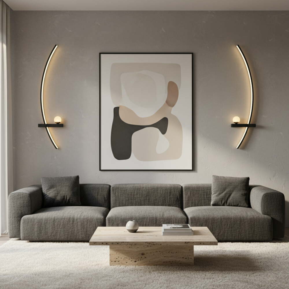 Luz de Pared LED Elegante – Aplique de Aluminio Moderno para Interiores del Hogar