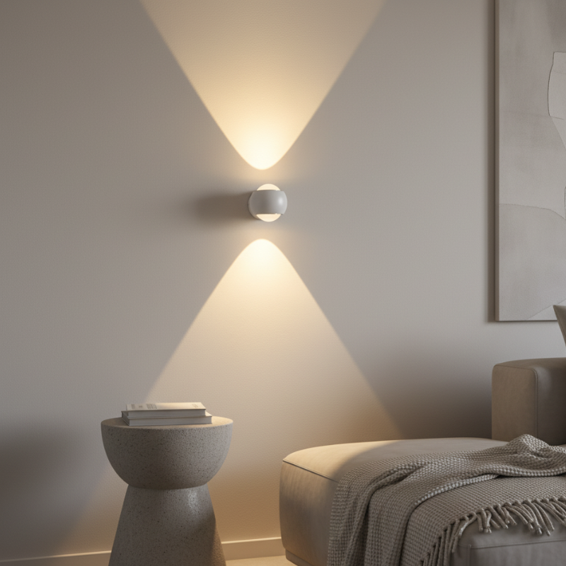 Luz de pared LED en forma de esfera, rotatable 180° | Diseño minimalista moderno