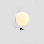 Luz de Pared Solsticio - Aplique de Vidrio Esmerilado Moderno para Interiores Minimalistas