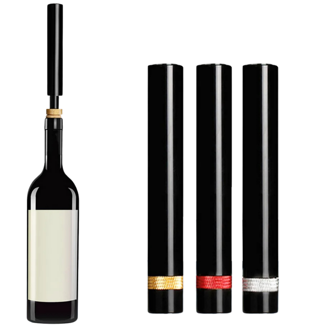 BowLift | Sacacorchos de Presión de Aire WineLuxe – Acero Inoxidable y Diseño Ergonómico
