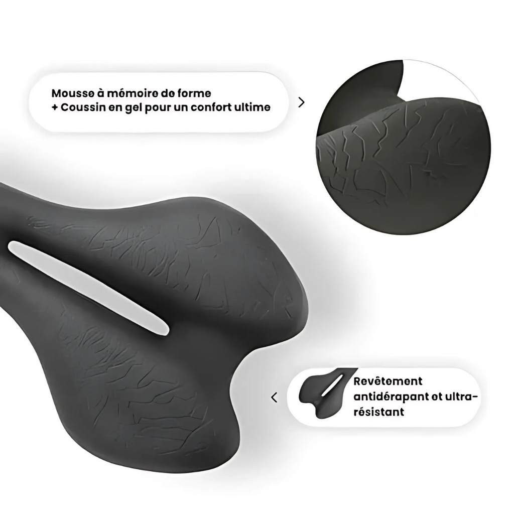 Silla ergonómica de bicicleta con espuma viscoelástica – Confort y alivio óptimo