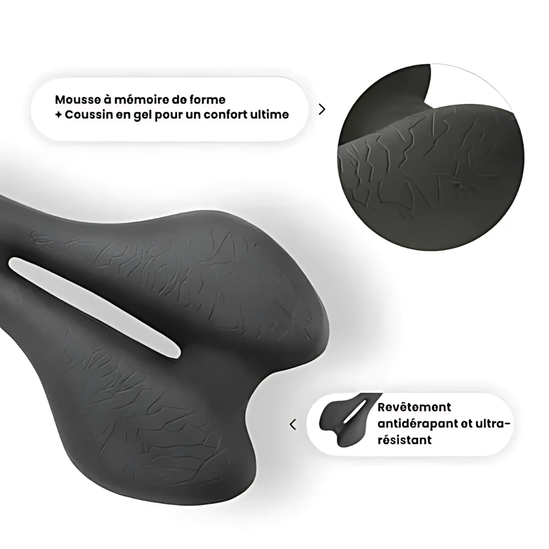 Silla ergonómica de bicicleta con espuma viscoelástica – Confort y alivio óptimo